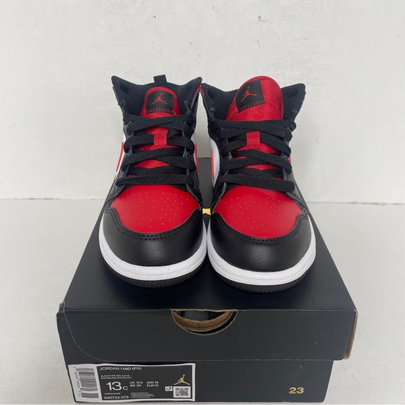 Nike Air Jordan 1 Retro Mid PS “Bred Toe” 2022 - Picture 2 of 4
